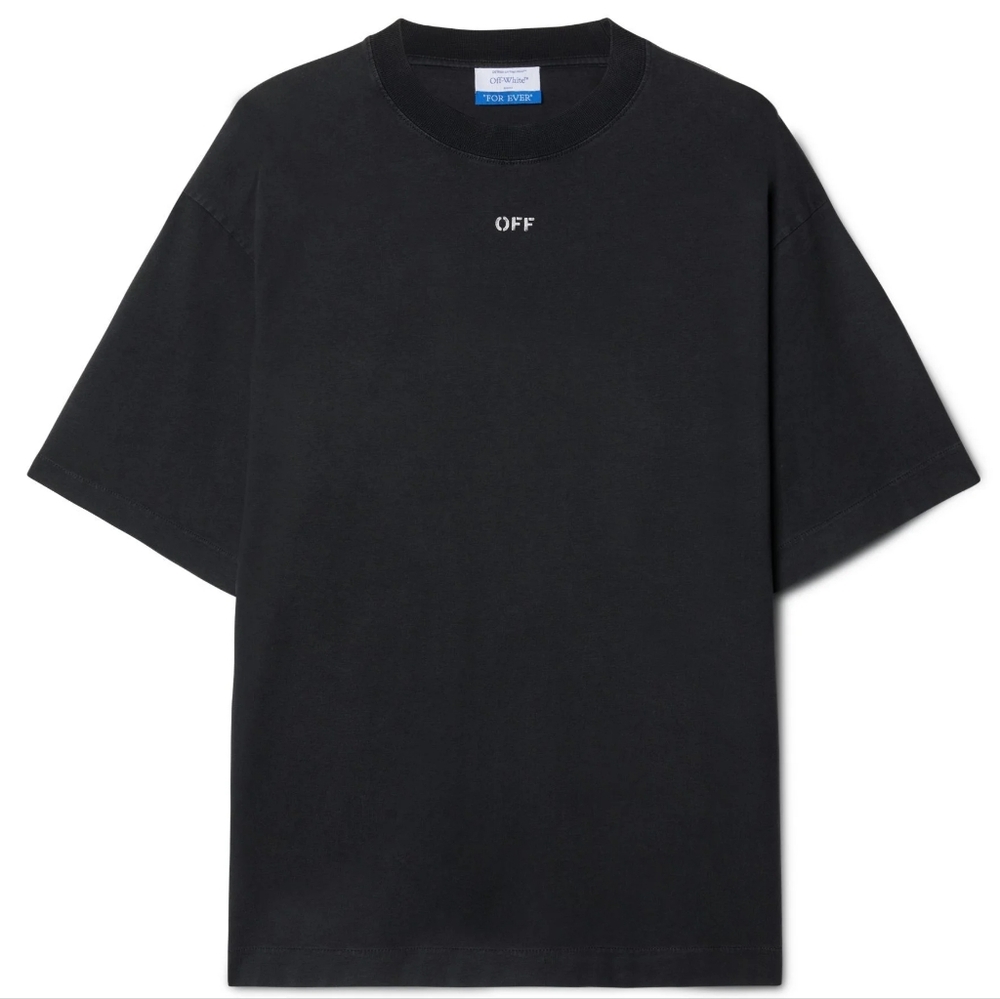 Off-White c/o Virgil Ablo Black "St. Matthew" Oversized T-Shirt Fits Size Large